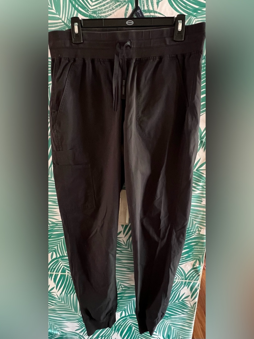 Carhartt Force Black Drawstring Joggers Scrub Pants Sz Regular L